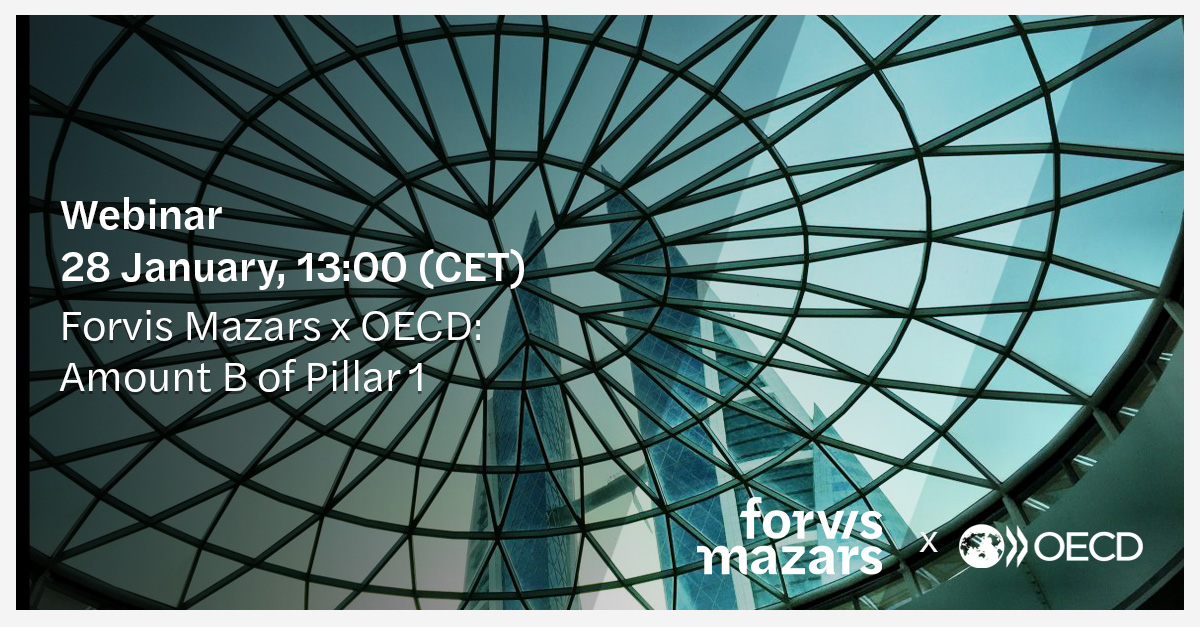 asiajane33's tweet photo. #AmountB is introducing a simplified approach to marketing and distribution activities designed to enhance tax certainty and facilitate compliance for participating countries. Join our upcoming webinar: https://t.co/L0XQuAgqA5
@ForvisMazarsGrp, @ForvisMazarsFR, @OECD https://t.co/hhJfuIir6D