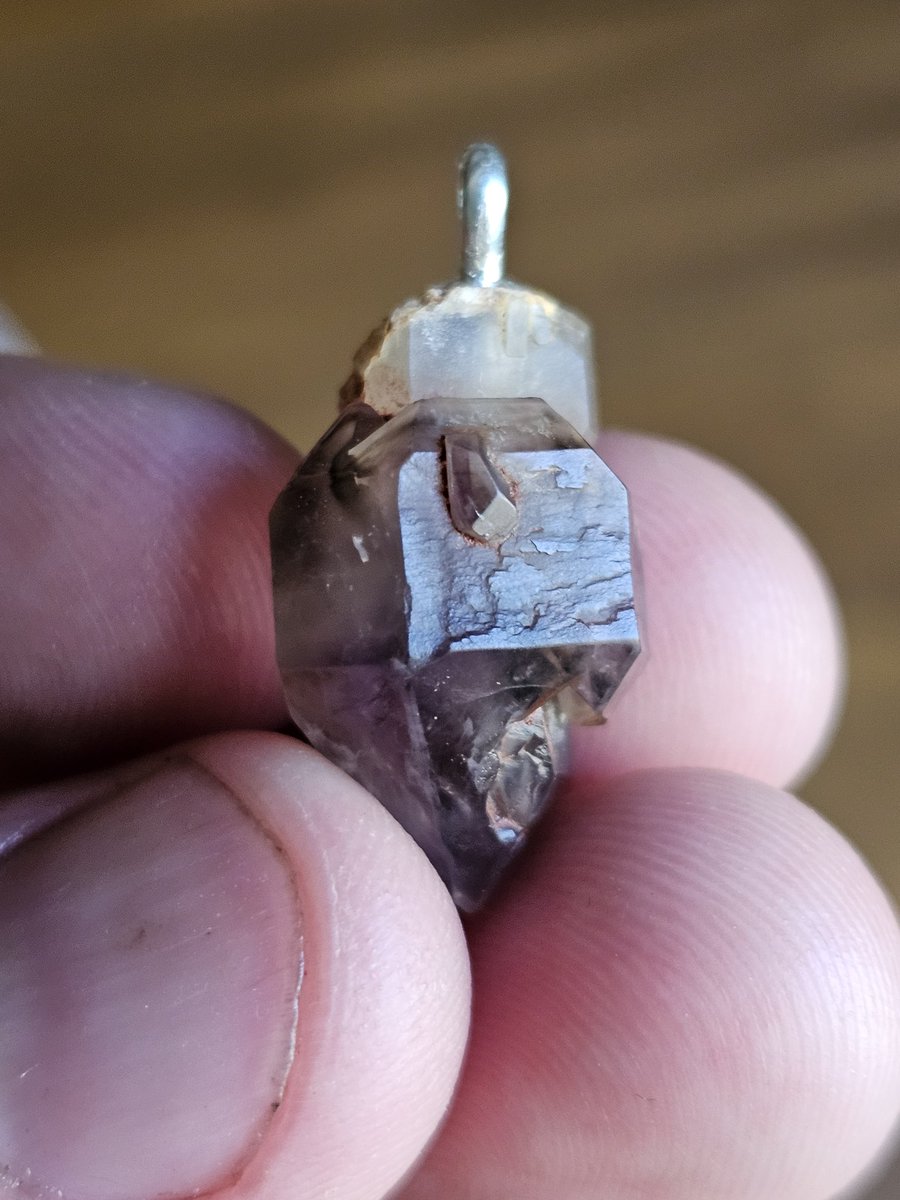 VogusProspectin's tweet photo. Amythest and 925 silver bail necklace I made from point I mined in #Beechworth #Amythest #necklace #silver #jewellery https://t.co/TRBrZYeYEb