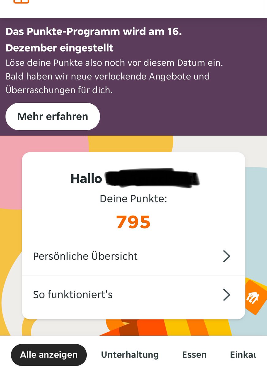 RIP Lieferando Punkte 🫠