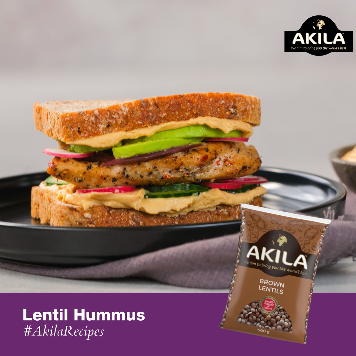 Put your best foot forward this year and give your classic hummus a new spin with Akila Lentil Hummus! 🌱✨

#AkilaFoods #AkilaMoments #AkilaSA #AkilaFoodsSA #Recipe #HummusRecipe