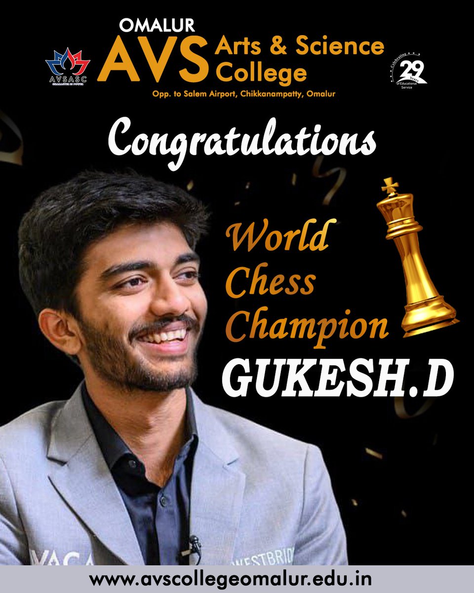 arts_avs's tweet photo. Congratulations 
#chesschampion 
#Congratulation #omaluravs #Salem #avsartsandsciencecollege https://t.co/sxVM4yDLEP