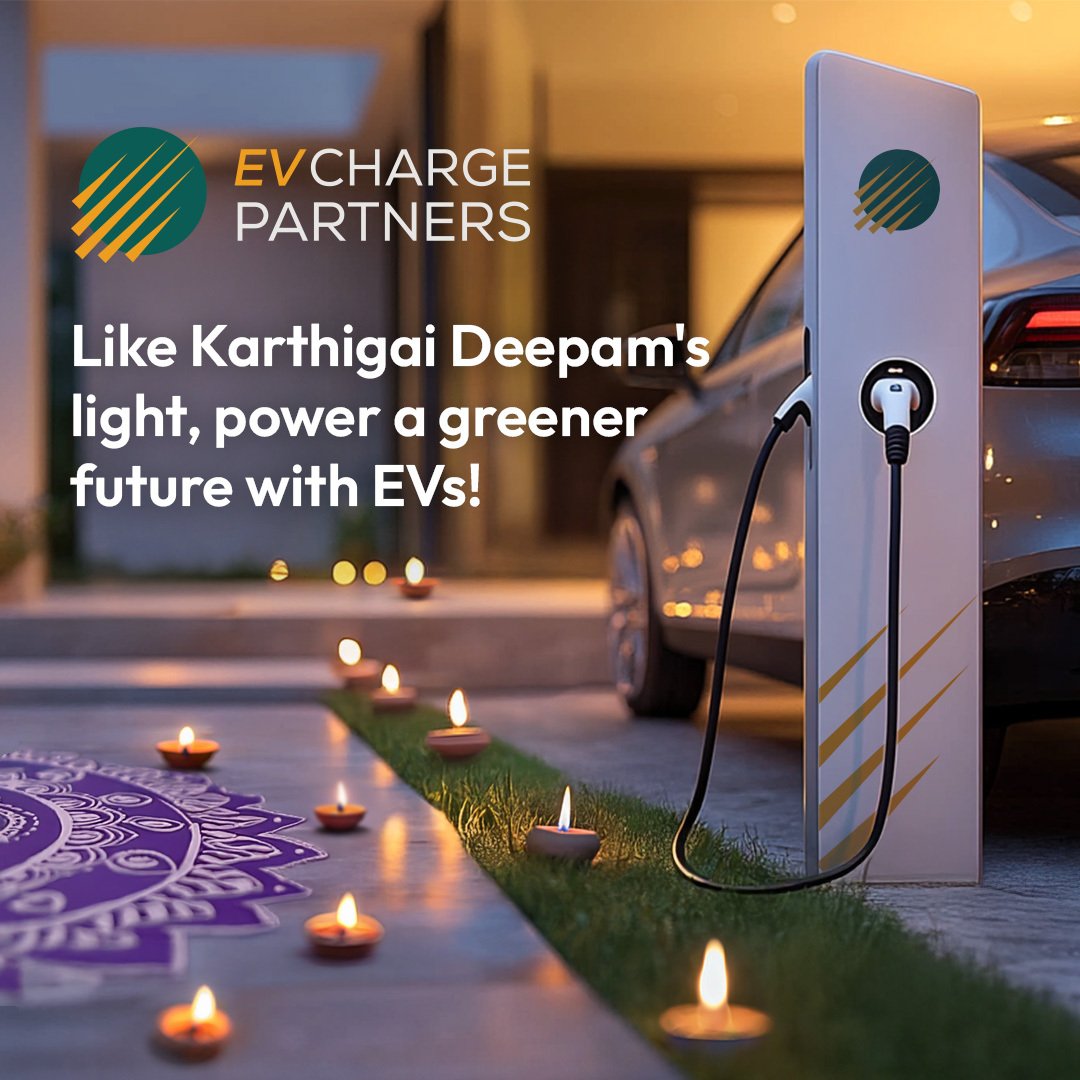 ChargePartners's tweet photo. This Karthigai Deepam, let’s light the way to a greener tomorrow! 🌟💡 Embrace sustainable energy with electric vehicles and celebrate hope, energy, and innovation. ⚡🚗

#KarthigaiDeepam #EVCharging #SustainableFuture https://t.co/i0QPe18Mjl