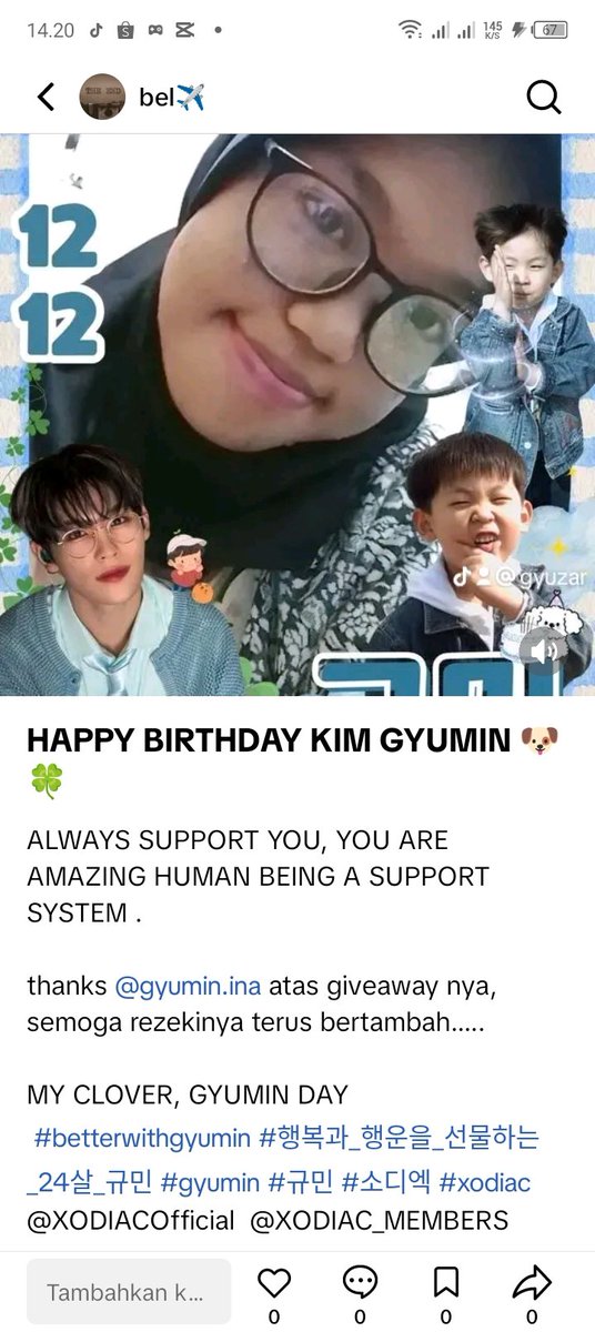 luwichiim's tweet photo. @kimgyumin_ina Izin ikuttt๐ฅณ
MY CLOVER, GYUMIN DAY
#BetterWithGyumin #ํ๋ณต๊ณผ_ํ์ด์_์ ๋ฌผํ๋_24์ด_๊ท๋ฏผ #GYUMIN #๊ท๋ฏผ #์๋์ #XODIAC @XODIACOfficial @XODIAC_MEMBERS
@gyulaliii_ @Gyuminoca @Vaaandra12 https://t.co/aS9fU0InLG
