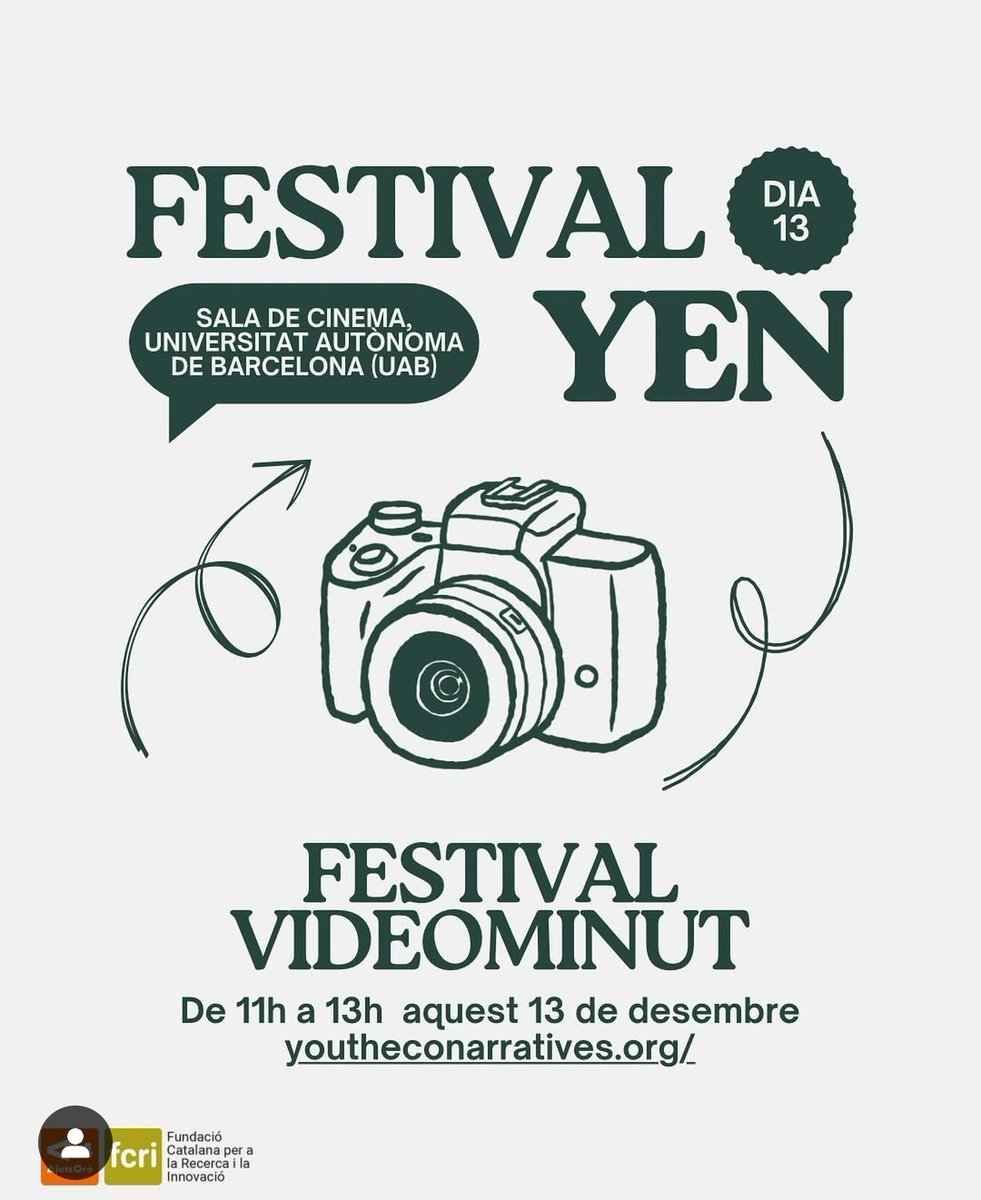 Avui és el Festival videominut YEN (Youth eco-narratives)