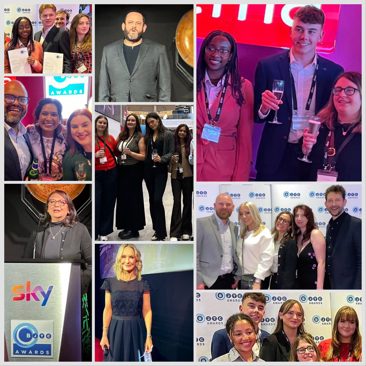 A great night celebrating the next generation of journalists at the BJTC Journalism Awards - a chance for our award winners to meet industry leaders.  Thanks to host <a href="/SkyNews/">Sky News</a> and presenter <a href="/SkyJacquie/">Jacquie Beltrao</a>  - see all the winners at BJTC.org.uk #bjtcawards