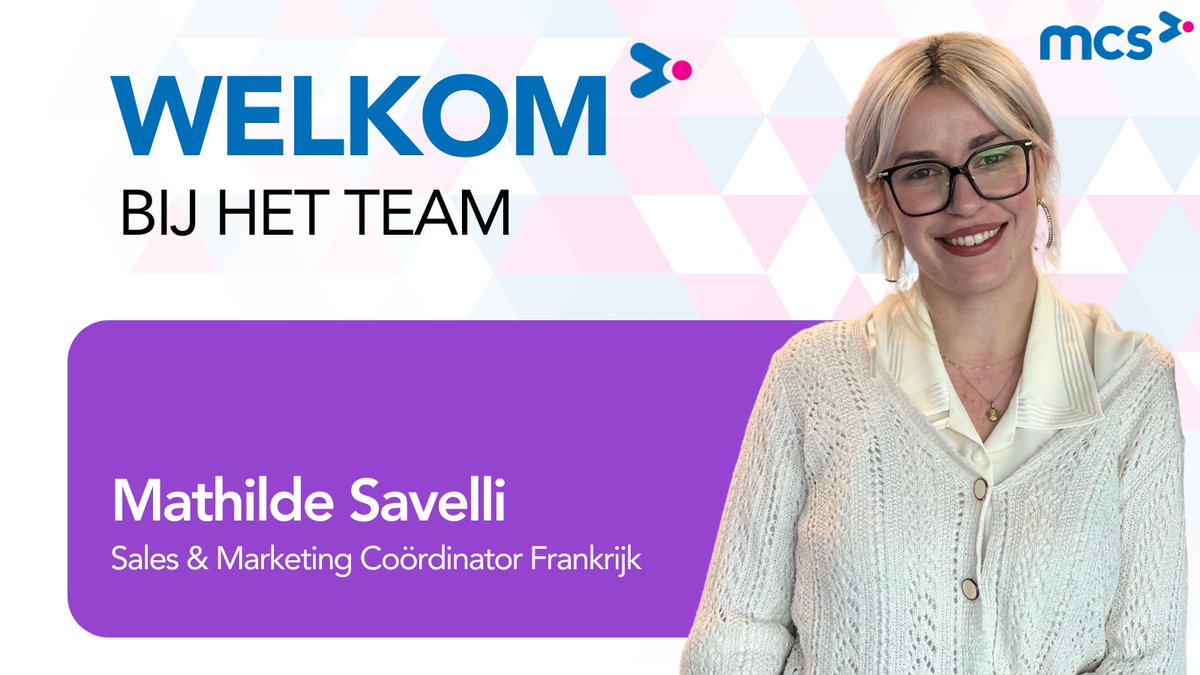 MCS_Verhuur's tweet image. Maak kennis met Mathilde Savelli, onze Sales &amp;amp; Marketing Coördinator voor de Franstalige markten! Mathilde versterkt ons marketingteam met het creëren van social media berichten en het ontwikkelen van impactvolle campagnes. Bienvenue 🎉 #TeamMCS