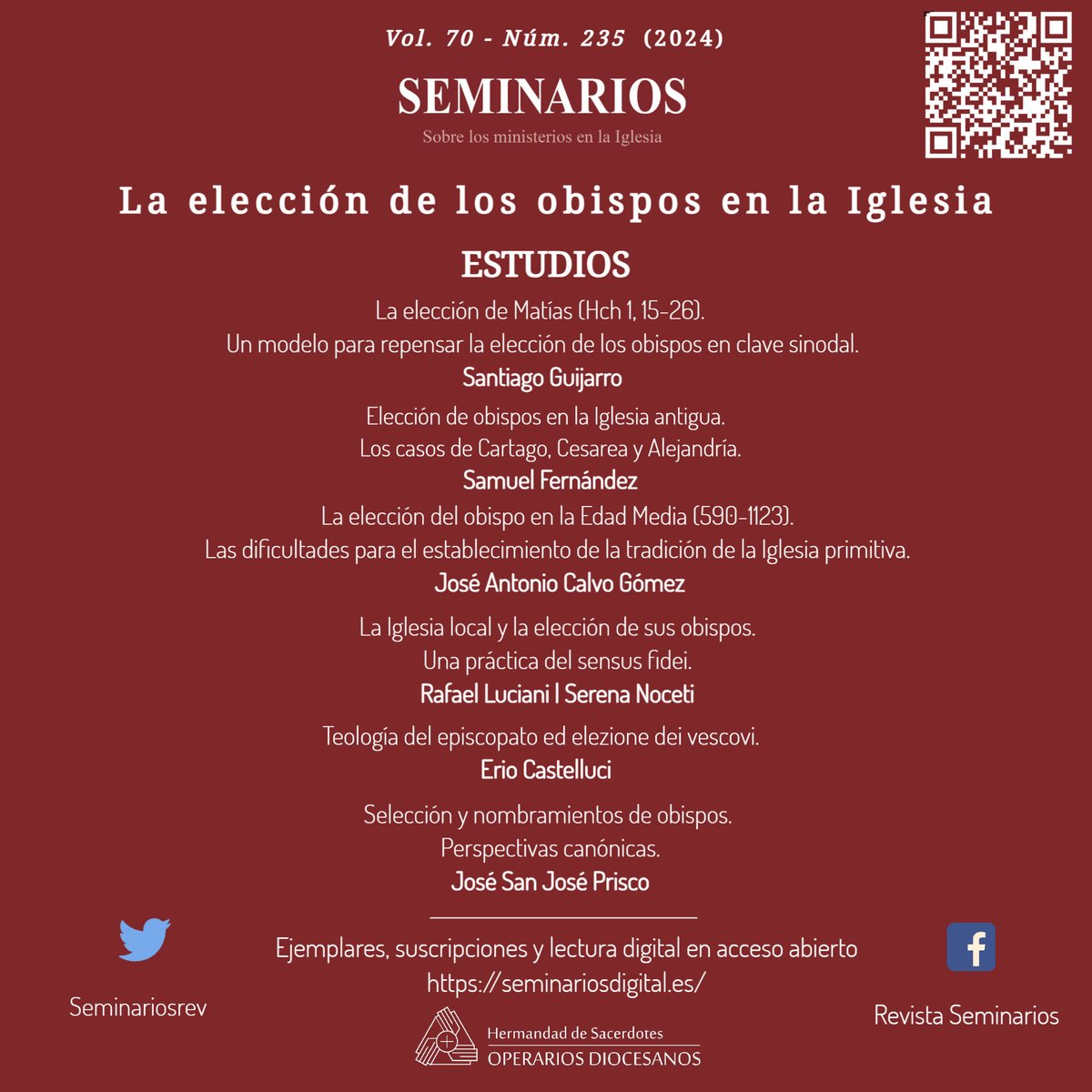 Seminarios sobre los ministerios en la Iglesia tweet media