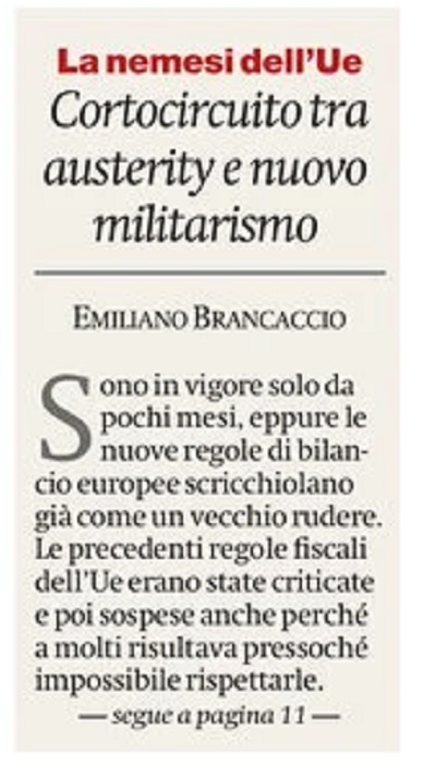 emibrancaccio's tweet photo. "..Con l’indolenza di chi sembra passato per caso a commentare un disastro che non gli compete, Gentiloni ha ammesso le difficoltà [...] la nuova disciplina fiscale UE è già andata in corto circuito. Per due ragioni, con volto e nome: Trump e Lagarde.." https://t.co/vrs1A0ATOf https://t.co/0zH2wm17fQ