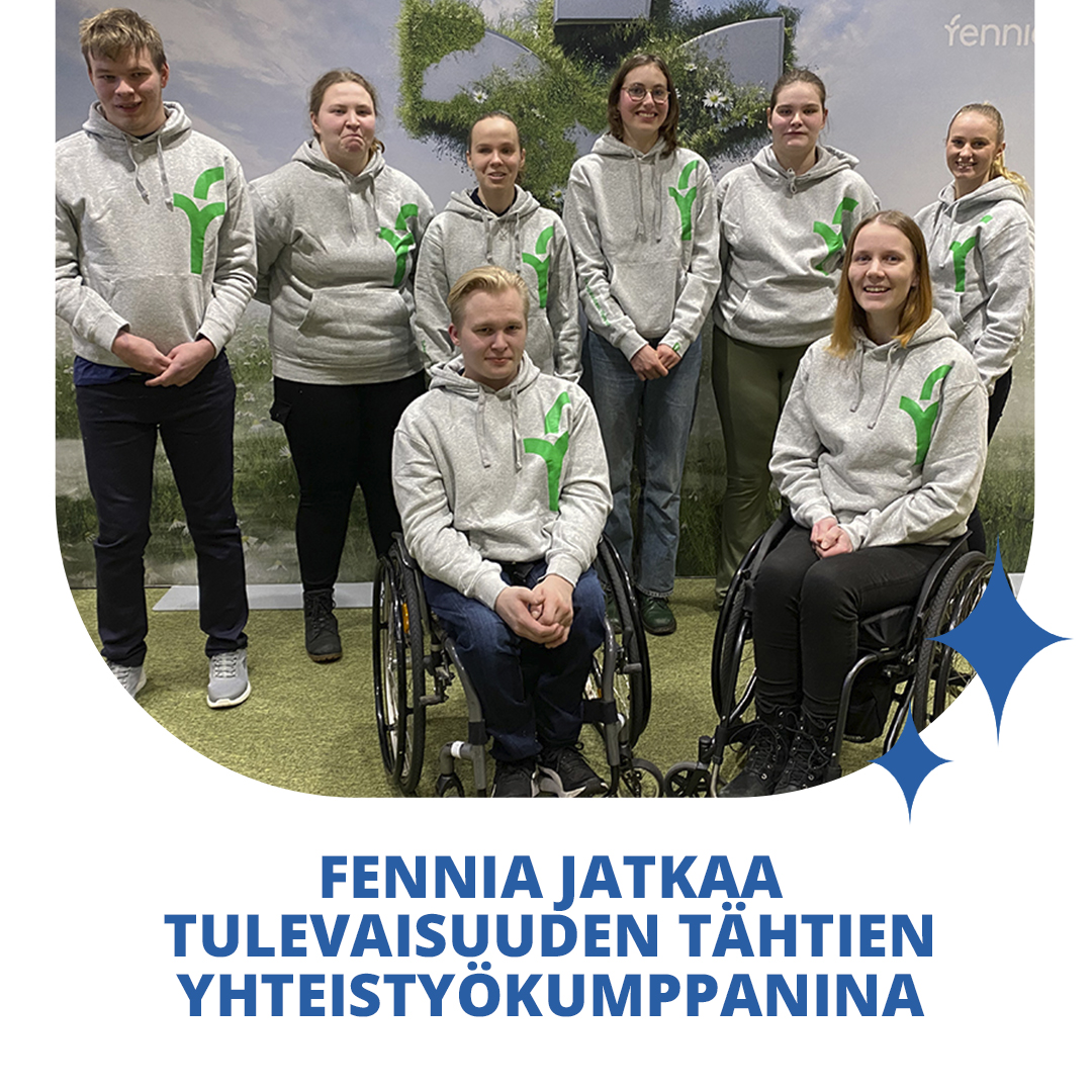Vakuutusyhtiö Fennia jatkaa Suomen Paralympiakomitean koordinoiman Tulevaisuuden tähdet -ryhmän yhteistyökumppanina. Fennia on tehnyt Suomen Paralympiakomitean kanssa yhteistyötä urheilijoiden vakuuttamisessa vuodesta 2019 lähtien.

👉 ow.ly/qK5K50Uqqip

<a href="/fenniaturvaa/">Fennia</a>