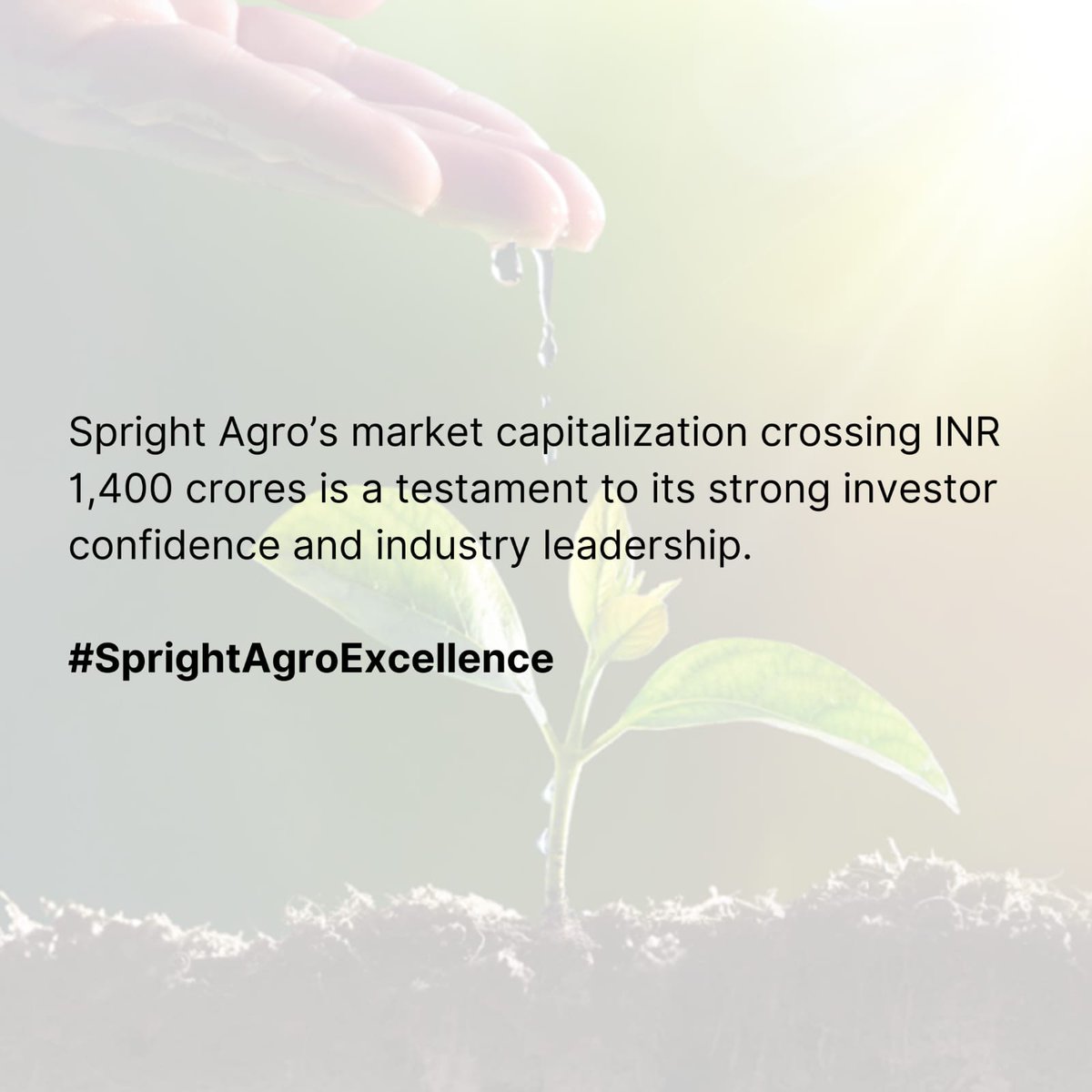 A Growth Masterclass
Spright Agro showcases how growth is achieved.
Strategic brilliance and efficiency lead the way. #SprightAgroExcellence