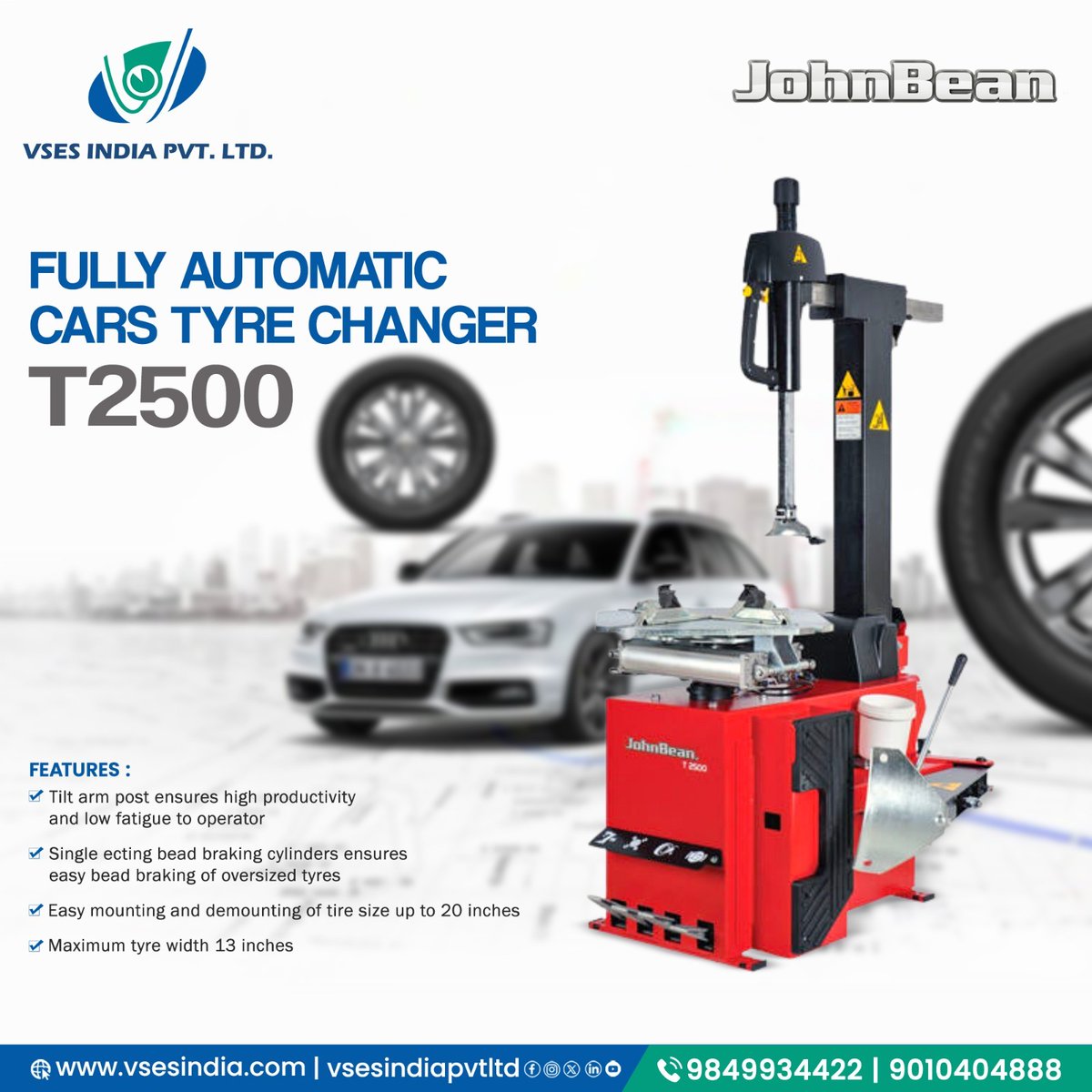 vsesindiapvtltd's tweet photo. Upgrade Your Garage with the ๐
๐ฎ๐ฅ๐ฅ๐ฒ ๐๐ฎ๐ญ๐จ๐ฆ๐๐ญ๐ข๐ ๐๐ฒ๐ซ๐ ๐๐ก๐๐ง๐ ๐๐ซ ๐๐๐๐๐!
9849934422
https://t.co/UJfw2U41qZ
#TyreChanger #FullyAutomatic #T2500 #CarMaintenance #GarageEquipment #AutomotiveTools #TyreChange #WorkshopUpgrade #CarWorkshop #Efficiency https://t.co/tT8IQew1gM