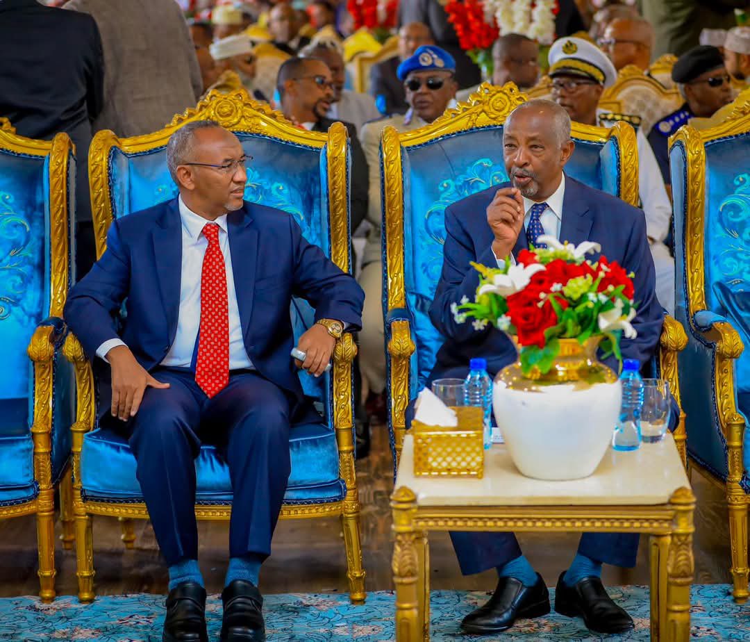 JustAidarus's tweet photo. The Chairmen of the National Parties of Somaliland Welcoming You with Joy to the Swearing-In Ceremony and Inauguration of the New President of Somaliland @Abdirahmanirro  

#Waddani
#Kaah
#Kulmiye 
#National https://t.co/g1K0XTjAmS