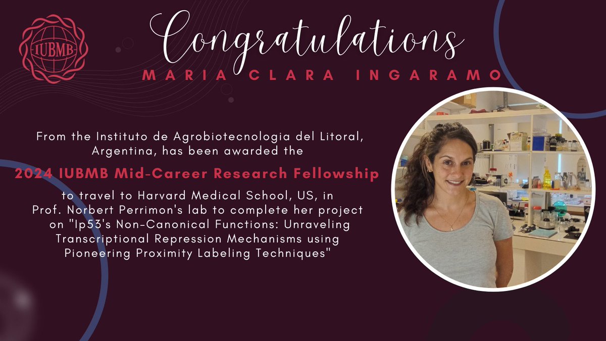 IUBMB (@iubmb) on Twitter photo Congratulations <a href="/ClaritaIngaramo/">Clarita Ingaramo</a> from <a href="/dekanty_flylab/">Andrés Dekanty</a> at <a href="/IAL_CONICET/">IAL-Comunica</a>, 🇦🇷, awarded an IUBMB Early-Career Fellowship to <a href="/PerrimonLab/">Perrimon Lab</a>, <a href="/harvardmed/">Harvard Medical School</a>, 🇺🇸. We wish her much success! Congratulations <a href="/ClaritaIngaramo/">Clarita Ingaramo</a> from <a href="/dekanty_flylab/">Andrés Dekanty</a> at <a href="/IAL_CONICET/">IAL-Comunica</a>, 🇦🇷, awarded an IUBMB Early-Career Fellowship to <a href="/PerrimonLab/">Perrimon Lab</a>, <a href="/harvardmed/">Harvard Medical School</a>, 🇺🇸. We wish her much success!