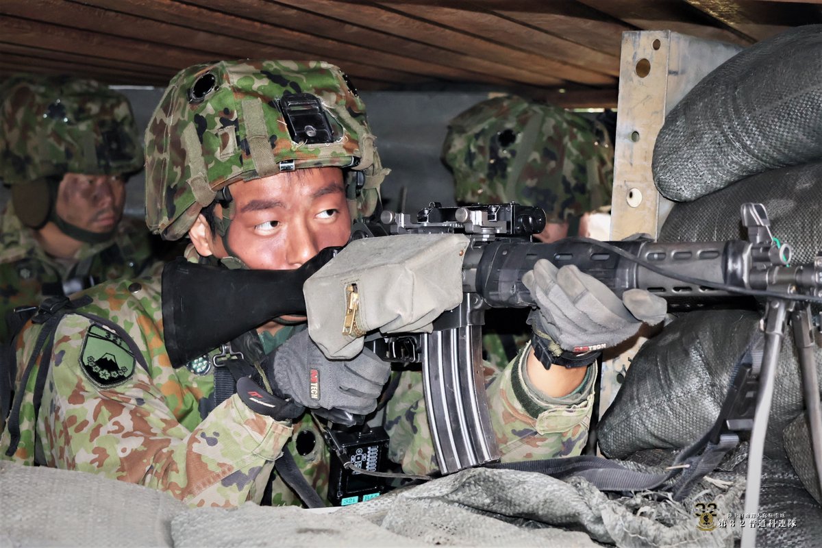練成訓練では、FTC訓練本番と同じく 陣地防御に任ずる増強普通科中隊の