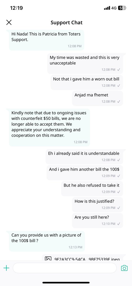 itiswhoever's tweet photo. Hello @toters_delivery im really impressed!
Thank you for giving me valid reasons to never use your services again!

1- not accepting the $50 bill, okay understandable!

2- not accepting the $100 bill, because it is an old version! https://t.co/roxD14KTBR