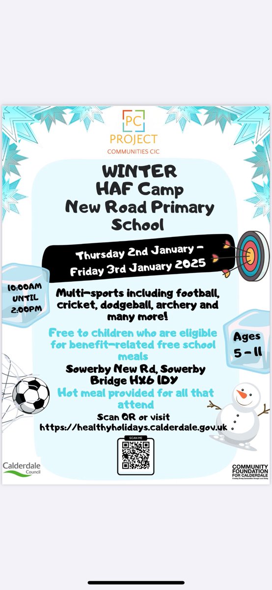 CicProject's tweet photo. Book now! 
@ActiveCdale @CalderdaleSN @HAFCalderdale 
https://t.co/Dz0DhyU78s https://t.co/MXhDLxbXD2