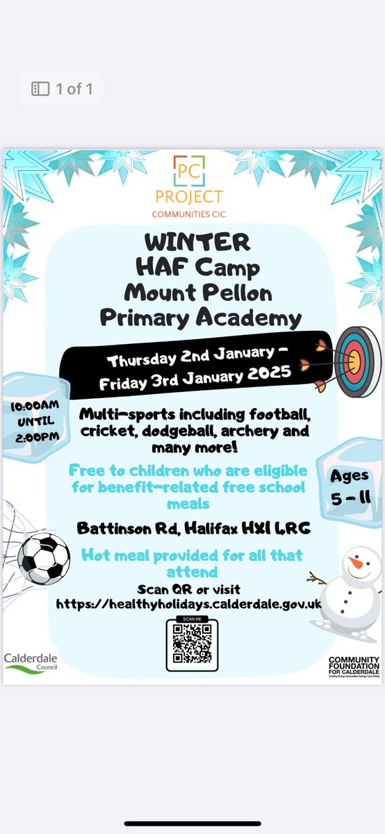 CicProject's tweet photo. Book now! 
@ActiveCdale @CalderdaleSN @HAFCalderdale 
https://t.co/Dz0DhyU78s https://t.co/MXhDLxbXD2