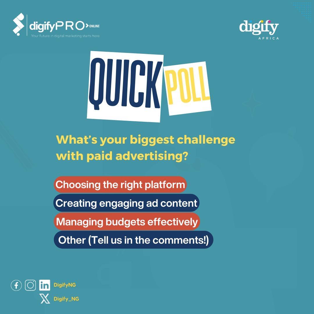 surfwebng's tweet image. My biggest challenge is probably staying up-to-date with the latest platform changes and algorithm updates.  #digifypro #digifyNG
#DigitalMarketing  @Digify_NG