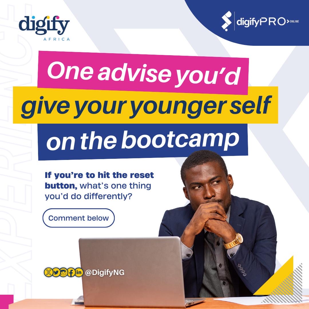iamakin27's tweet image. Embrace the bootcamp with an open mind and a hunger to learn. The knowledge, skills, and network you’ll gain will be worth every challenge. Trust the process! 💪 #DigifyPro #DigifyNG #DigitalMarketing @digify_NG