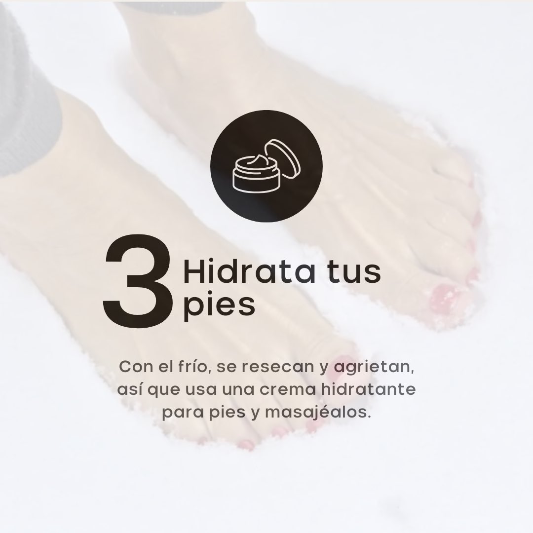 fixiohuelva's tweet photo. Llegan las bajas temperaturas y nuestros pies se pueden resentir ❄️
Hoy te dejamos con unos cosejos básicos para que puedas cuidar de ellos en esta época 😊
#FIXIO #siéntetebien #siénteteFIXIO
#podología #bienestar #salud
#pies #cuidatuspies #consejos #tips
#invierno #frío https://t.co/eWC26vtUaW