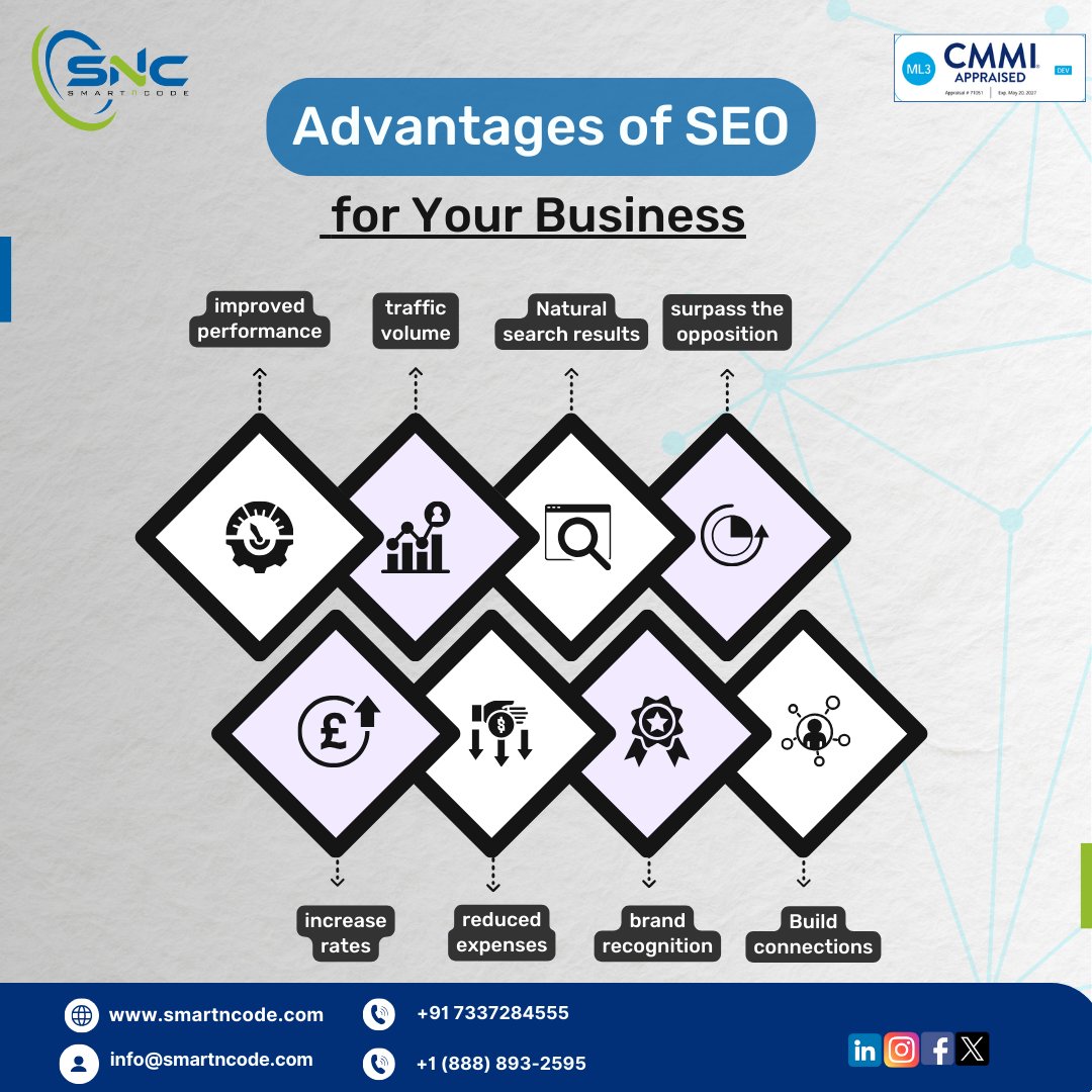 smartncode's tweet image. Boost visibility, attract leads, and grow ROI with expert SEO services! Enhance traffic and credibility. Shine on search engines today! Visit: smartncode.com to schedule a demo
#SEO #DigitalMarketing #SmartnCode #SEOExperts #OnPageSEO #WebDevelopment #technicalseo