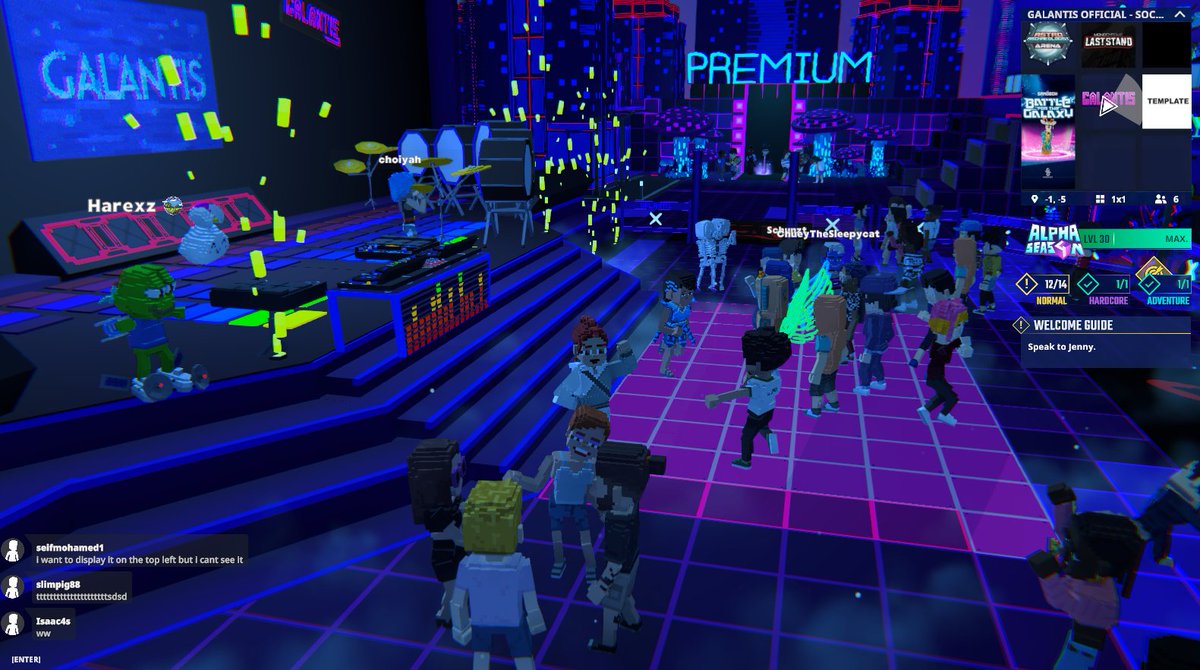 Rocking out at the <a href="/wearegalantis/">Galantis</a> Stage in <a href="/TheSandboxGame/">The Sandbox</a>. The virtual crowd is going wild! 🎉🔊 register-landings.sandbox.game/alphaseason4-s… #TheSandbox #AlphaSeason4 #AS4SocialChallenge