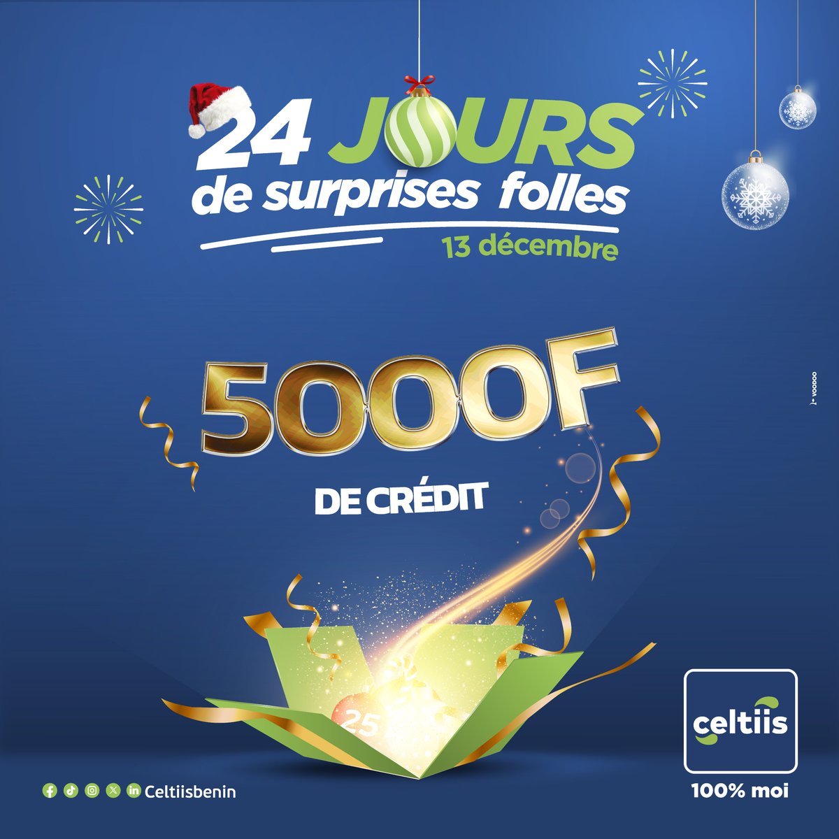 celtiisbj's tweet photo. Ton premier cadeau de décembre est là🎁!

Reste aux aguets pour découvrir comment mettre la main🖐 dessus.

#Celtiis100PourcentMoi #1erOpérateurGlobal #wasexo https://t.co/rikw8knTAs