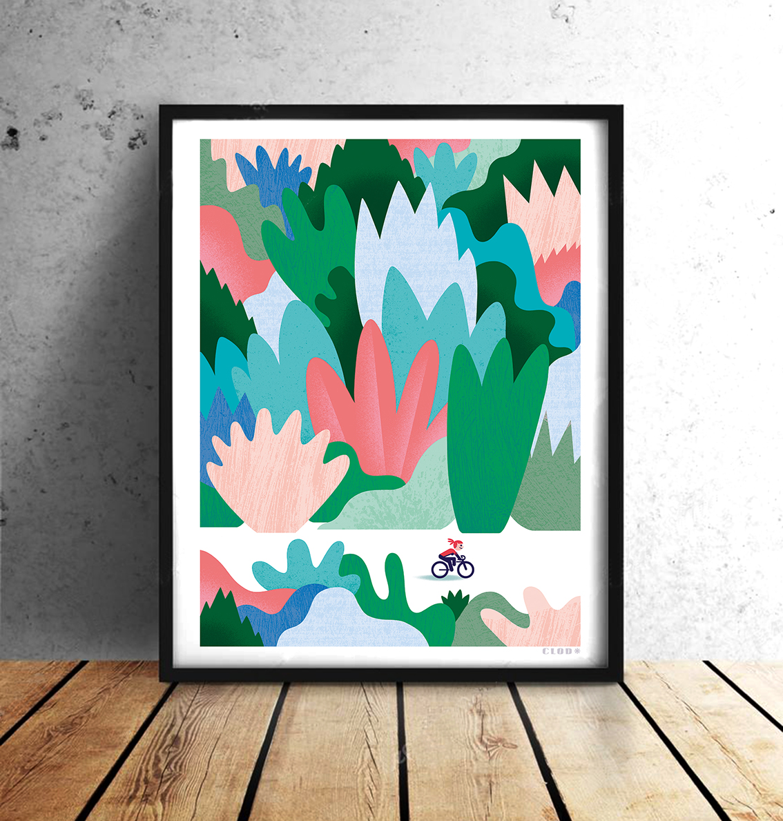 Tirage d’art signé - 30x40 - papier aquarelle 210 g. - 40 € + 10 € de frais d’envoi - commande en dm - Tous les modèles 👉 clod-illustrateur.fr/shop

#velo #deco #velotaf #bicyclette #illustration