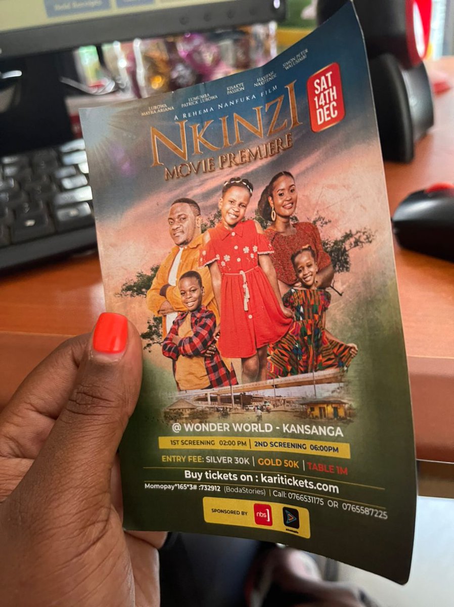 TUMUHAISEJUDIT1's tweet photo. Have you grabbed your ticket yet? If not what are you waiting for?
@NankundaPatien5 
@JusteceT @ba_semera1 
@NkinziMovie https://t.co/hHGMF4KfR7