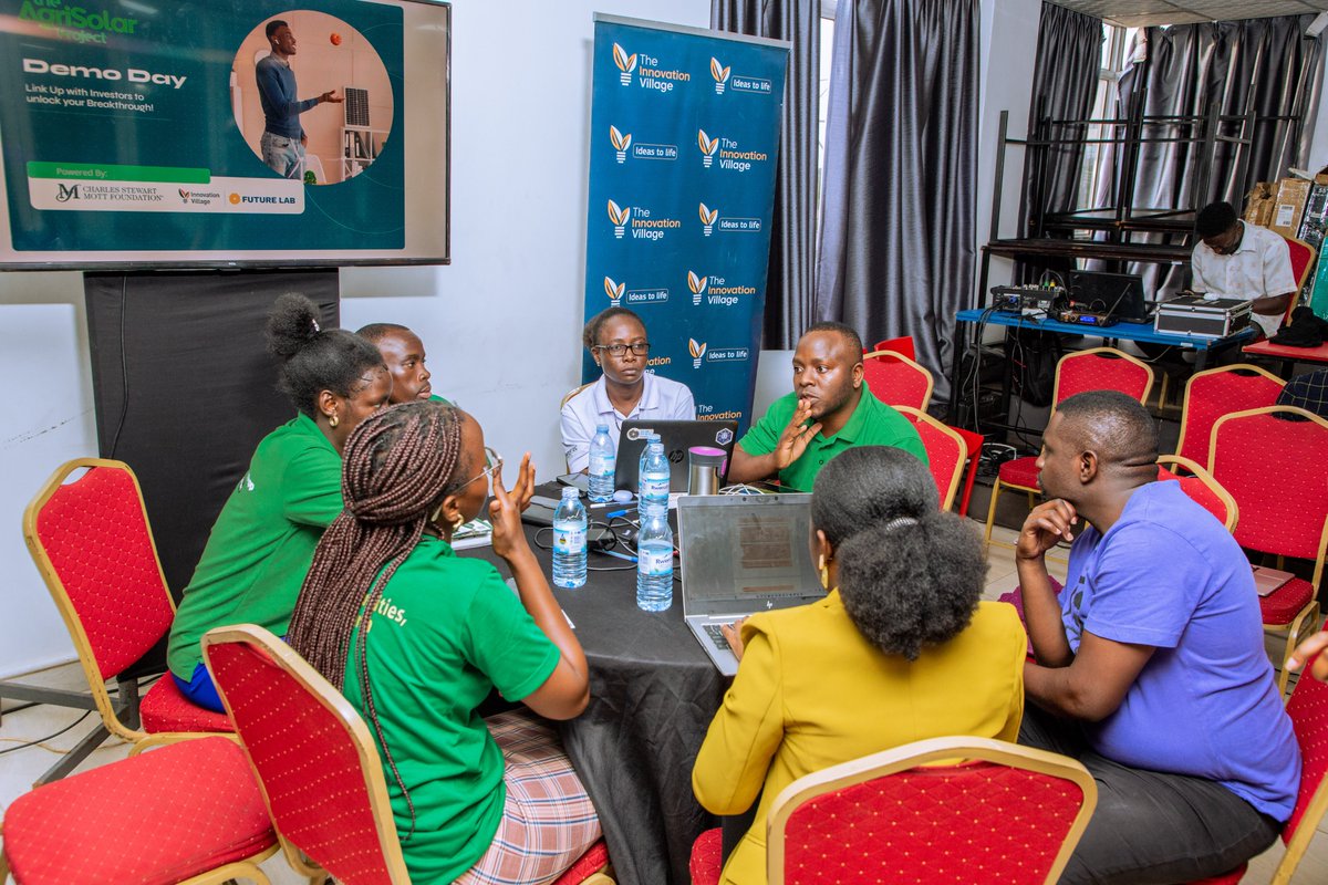 TheVillageUG's tweet photo. Yesterday, we were excited to host the #AgriSolar #DemoDay, this year’s final event of the #AgriSolarAcceleratorProgram. The event provided participating startup founders with the opportunity to present their innovative solutions and pitch their ideas to a carefully curated panel of judges and potential investors, highlighting strategic pathways to scale and secure critical resources for growth. It also served as a platform for building valuable connections with local VCs and strategic partners.