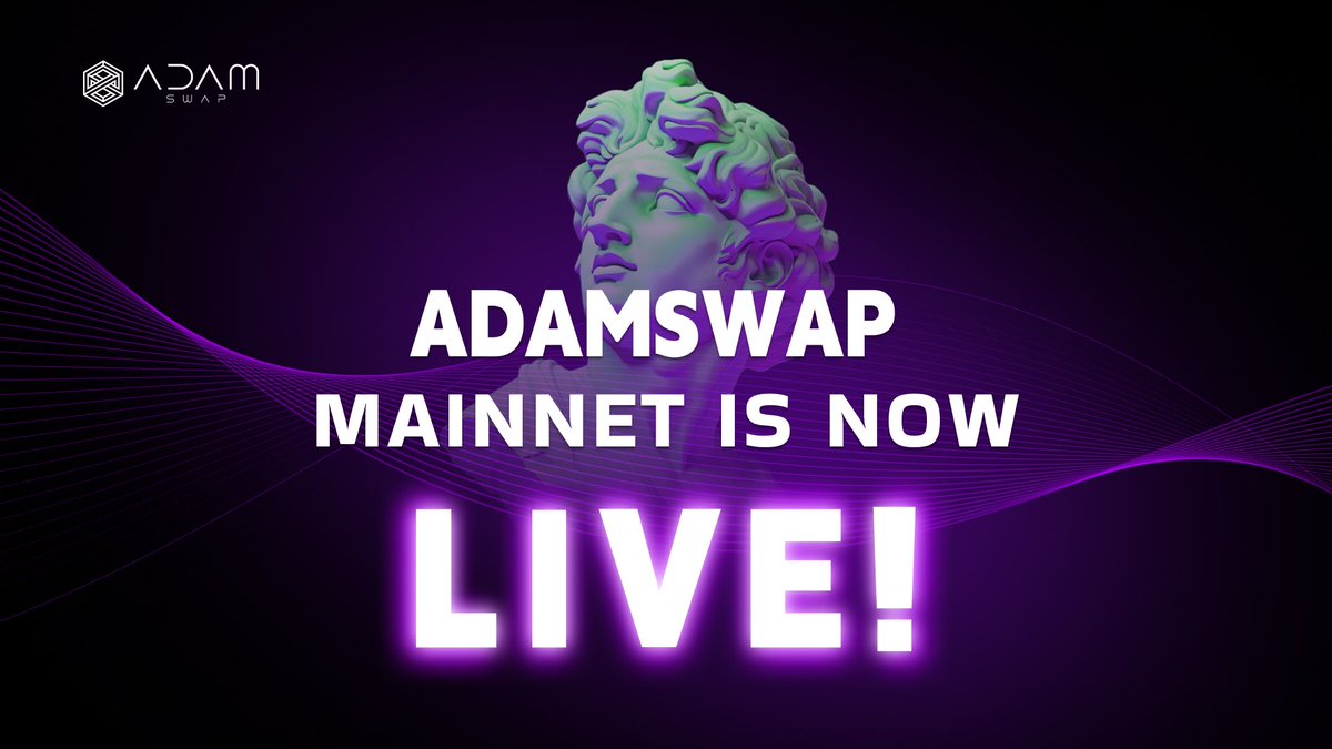 AdamSwap Mainnet is HERE!🚀⬆️

The future of trading starts NOW—smooth, fast, and <a href="/zulu_network/">Zulu Network</a> -powered.💪🌕

Explore the action: adamdefi.io/home

#DeFi #AdamSwap #Mainnet #ZuluNetwork