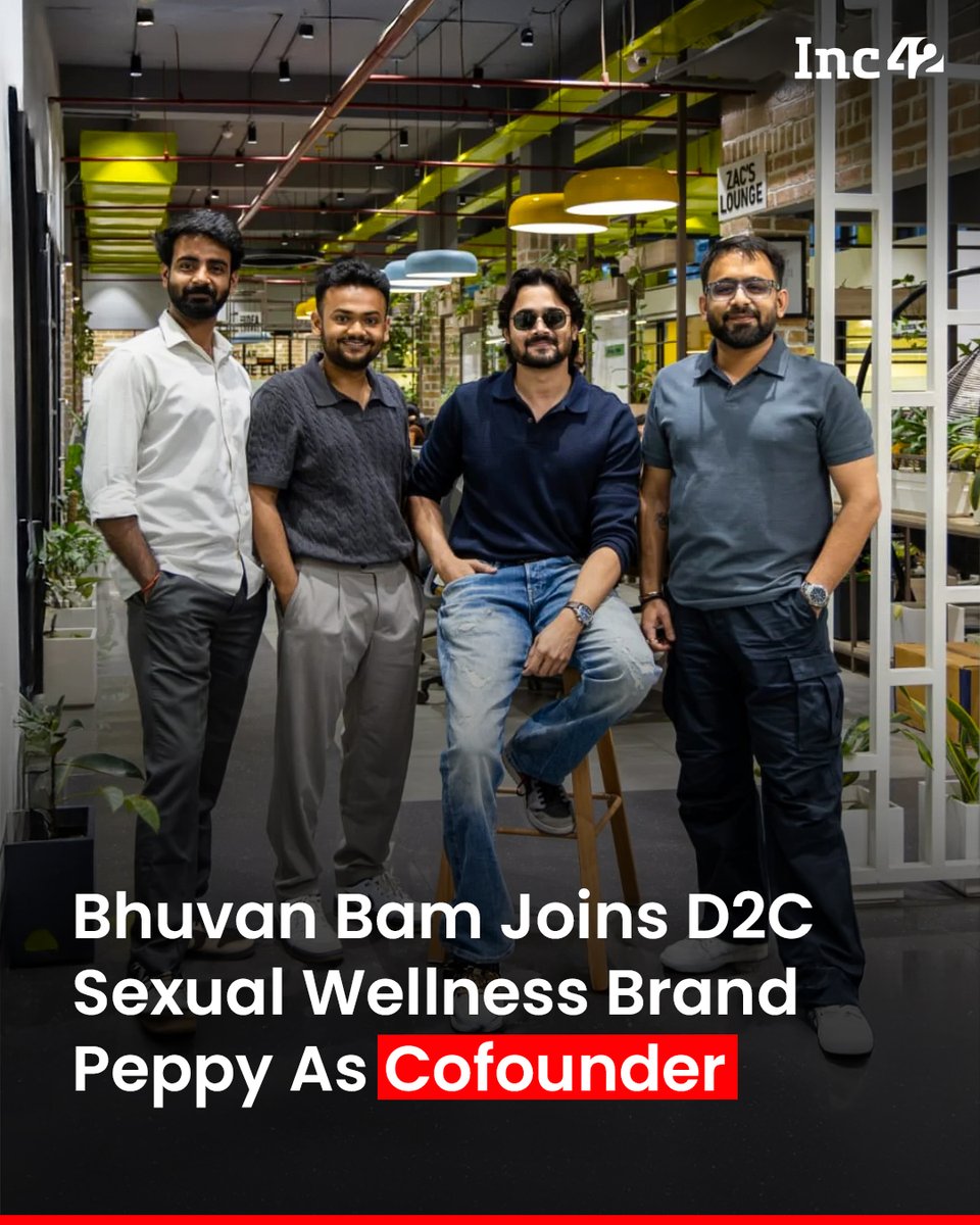 Inc42 (@inc42) on Twitter photo D2C sexual wellness brand Peppy has roped in content creator <a href="/Bhuvan_Bam/">Bhuvan Bam</a> as an investor and cofounder👇
In a statement, Peppy said it raised $500K in a pre-seed round, led by Bam, BBKV Productions cofounder and CEO Rohit Raj, among others, in May this year.
It is pertinent to D2C sexual wellness brand Peppy has roped in content creator <a href="/Bhuvan_Bam/">Bhuvan Bam</a> as an investor and cofounder👇
In a statement, Peppy said it raised $500K in a pre-seed round, led by Bam, BBKV Productions cofounder and CEO Rohit Raj, among others, in May this year.
It is pertinent to