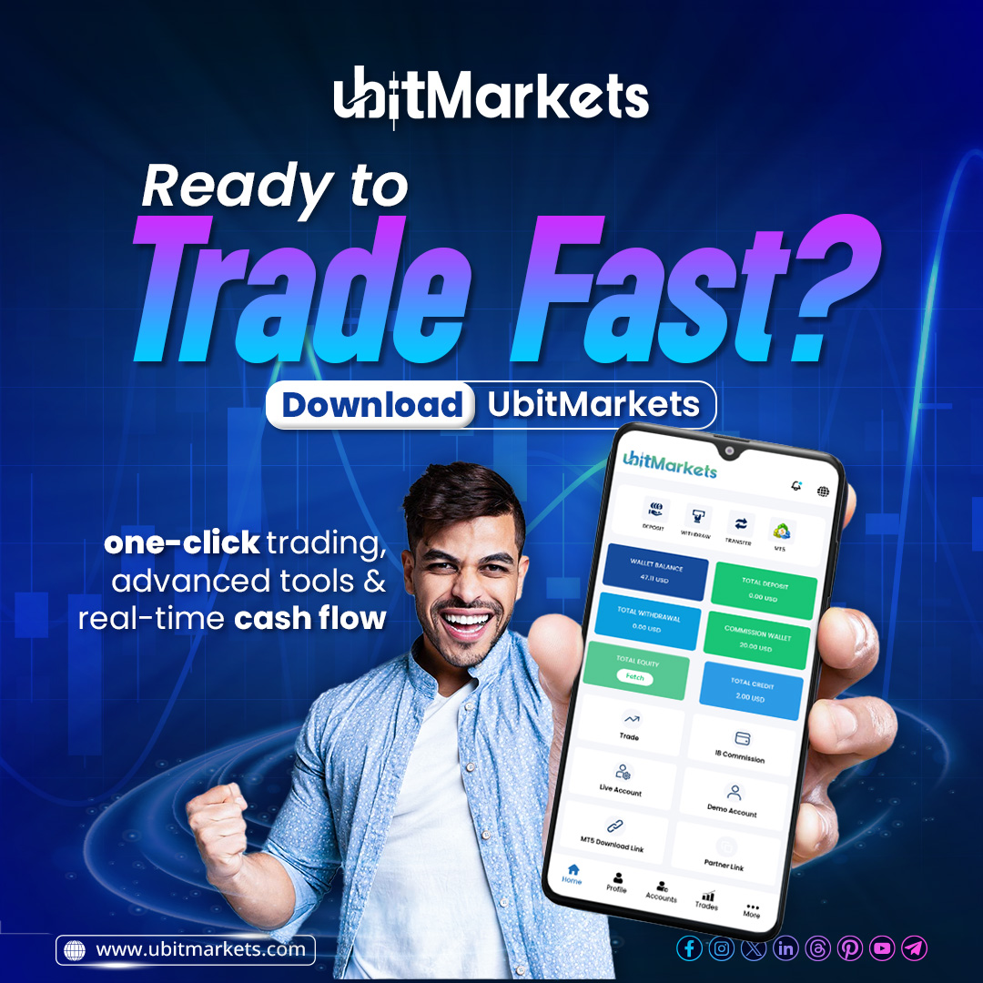Ubitmarkets's tweet photo. Trade smarter with Ubitmarkets: One-click trading, advanced tools, and real-time cash flow.
.
.
.
#ubitmarkets #ubitcoin #forex #trade #ubit #forex https://t.co/rUR6jz2Ccs