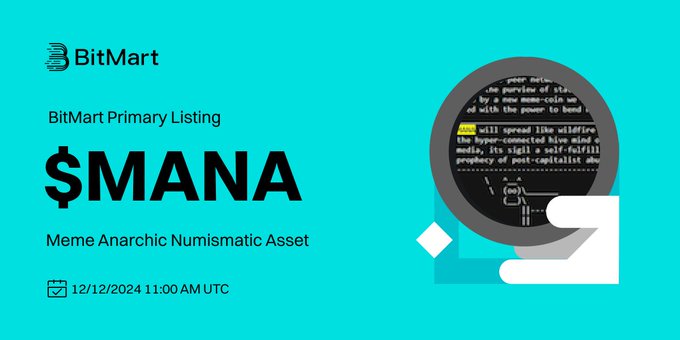 ScootSaylor's tweet photo. 🎉 Congratulations, BitMart! 🚀 The future looks bright for $MANA as its potential begins to unfold. Let's rally together and watch this journey soar! 🌟 #Crypto #BitMart #MANA https://t.co/xgFybpoKF1