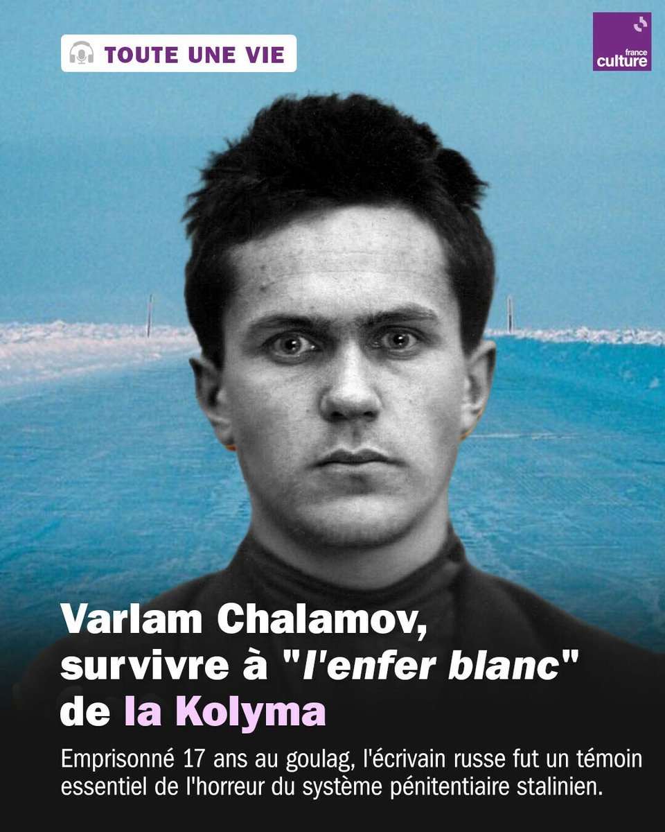Au goulag, il était interdit de posséder un crayon ou du papier. Pour l'homme de lettres qu'était Varlam Chalamov, penser restait la seule liberté.
➡️ l.franceculture.fr/1uy