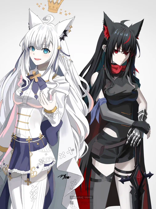 #フブキングダムに納税 白上&黒上(修正版) 
