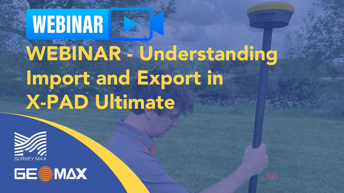 surveymax's tweet image. WEBINAR - Understanding Import and Export in X-PAD Ultimate
loom.ly/tIW6cho
#geospatialengineering #CivilEngineering #Surveyor #MeasuredBuildingSurveyor #Construction #GeoMax #XPADUltimate #XPAD365 #LandSurveyor