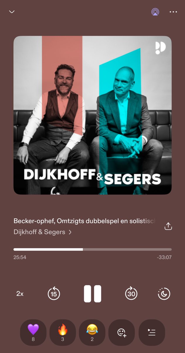 Weer een interessante aflevering van Dijkhoff &amp; Segers. Dat ze zelf jaren aan onderhandelingstafels hebben gezeten, geeft ze een uniek perspectief op (bijvoorbeeld) de onderwijsbegroting.