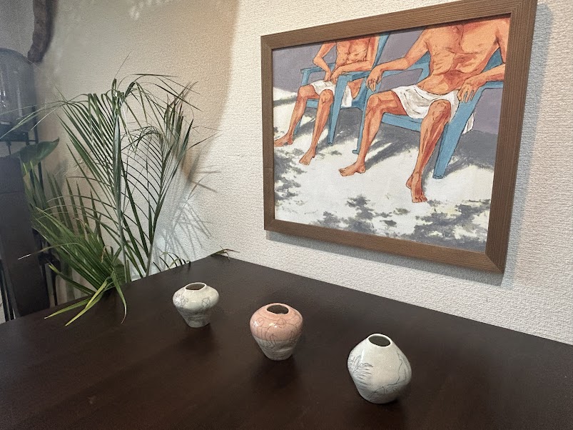 いよいよ明日は大田区蒲田は大田区民プラザでno way maniacs！僕も遂に陶芸家デビューですよ。
漫画家が何やってんだという声も聞こえてきそうなモンですが全て無視して陶芸家然として臨みます⚱️・・・が、ちょっとだけ同人誌も持ってくのでよろしくお願いします。
<a href="/nowaymaniacs/">【展示・販売イベント】NO WAY MANIACS</a>