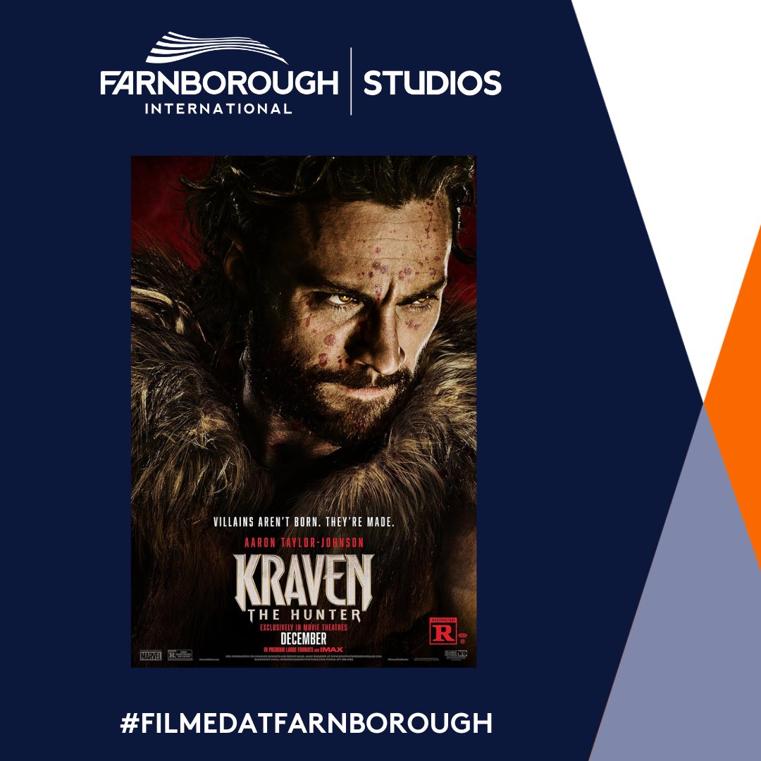 Farnborough International Studios (@farnboroughfilm) on Twitter photo An iconic Marvel villain #FilmedatFarnborough
<a href="/KravenTheMovie/">Kraven The Hunter</a>, the latest blockbuster from Sony Pictures Entertainment is released today!
Don't miss this action-packed, new release with scenes filmed right here in Farnborough.
🎬 youtube.com/watch?v=hR1-ih… An iconic Marvel villain #FilmedatFarnborough
<a href="/KravenTheMovie/">Kraven The Hunter</a>, the latest blockbuster from Sony Pictures Entertainment is released today!
Don't miss this action-packed, new release with scenes filmed right here in Farnborough.
🎬 youtube.com/watch?v=hR1-ih…