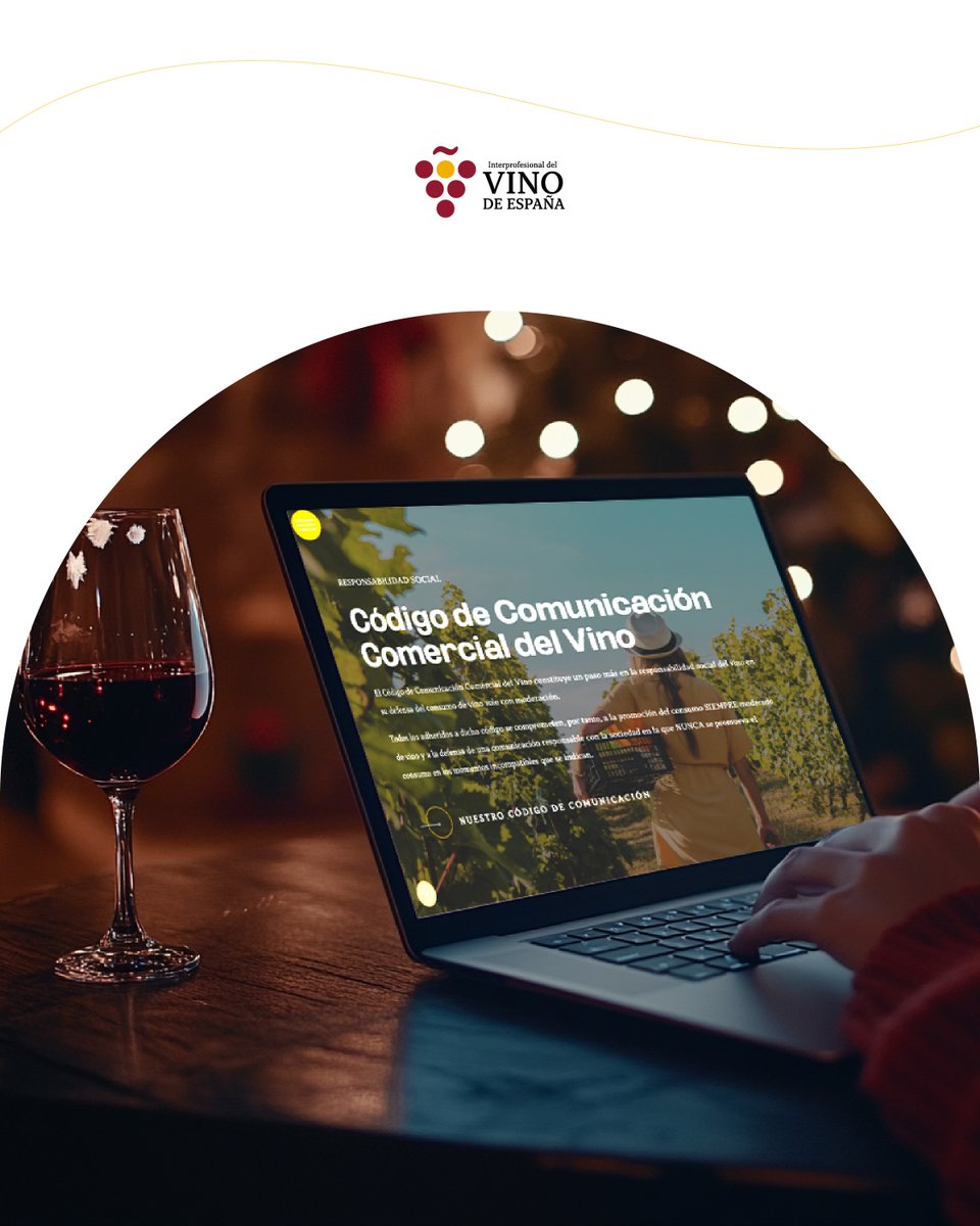 InterVinoEs's tweet photo. Somos parte del Código de Comunicación Comercial del #Vino.🍷

Estamos comprometidos con la promoción del #ConsumoModerado de vino y la defensa de una comunicación responsable con la sociedad. 💪

#OIVE #SectorVitivinícola #VinodeEspaña https://t.co/RdplPvm4Ys