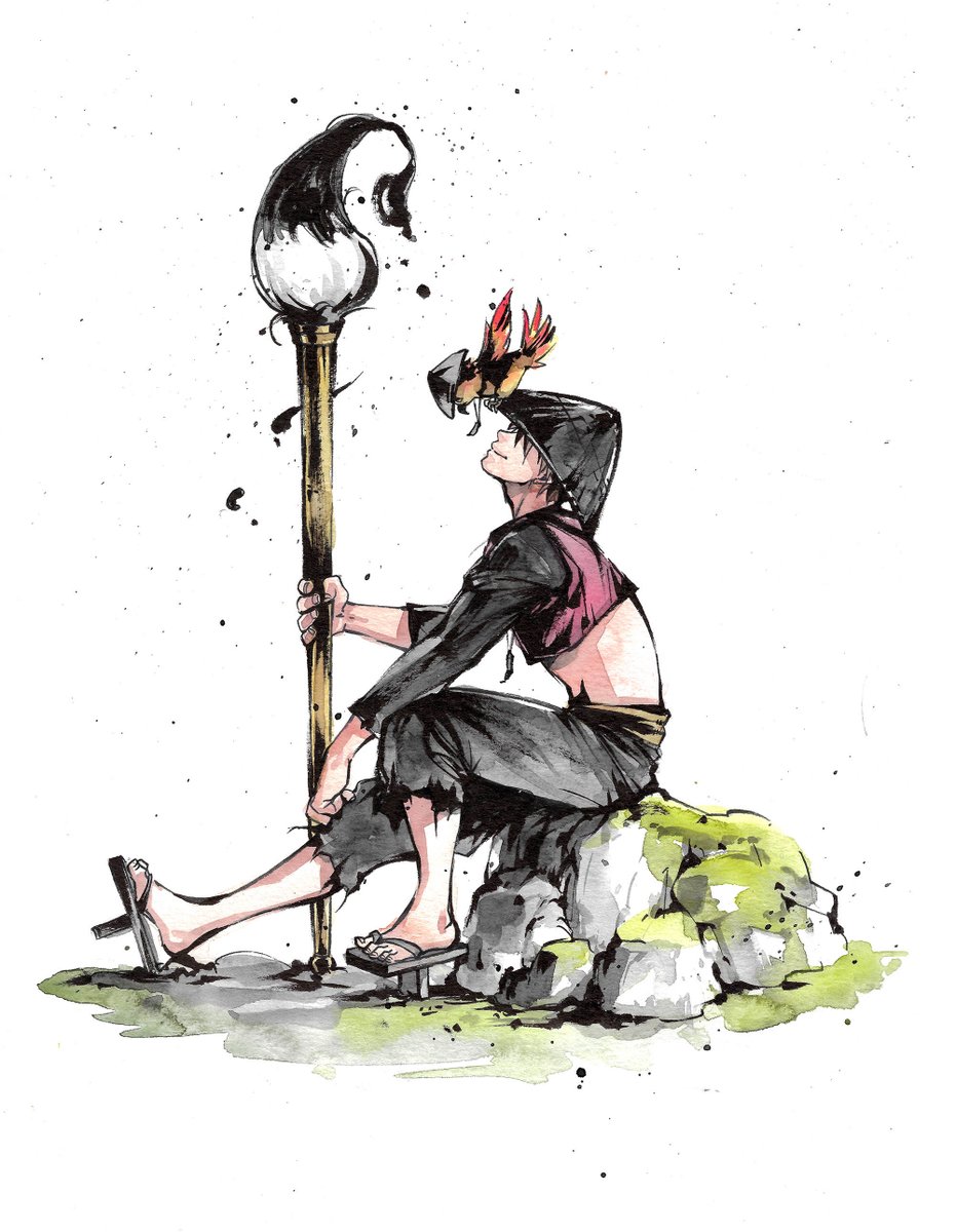 RayHikari_X's tweet photo. #大神新作 めっちゃ嬉しい！🎉 
オリジナル作品は「インク」をテーマにするきっかけを与えてくれ、自分が今つくっているゲームにも影響を与えました！ このインクジャンルが盛り上がるのがとても楽しみです！🖤🖌️

#Okami Sequel makes me so happy! 🎉
The original game`s ink sparked a love for ink as a theme and also partially influenced my own game!
Seeing this genre celebrated is so exciting! Here’s to more Ink-style games! 🖤🖌️

Original Art by
my dear friend and incredible artist @Mycks_Art !

#TheGameAwards | #GameDev | #イラスト |