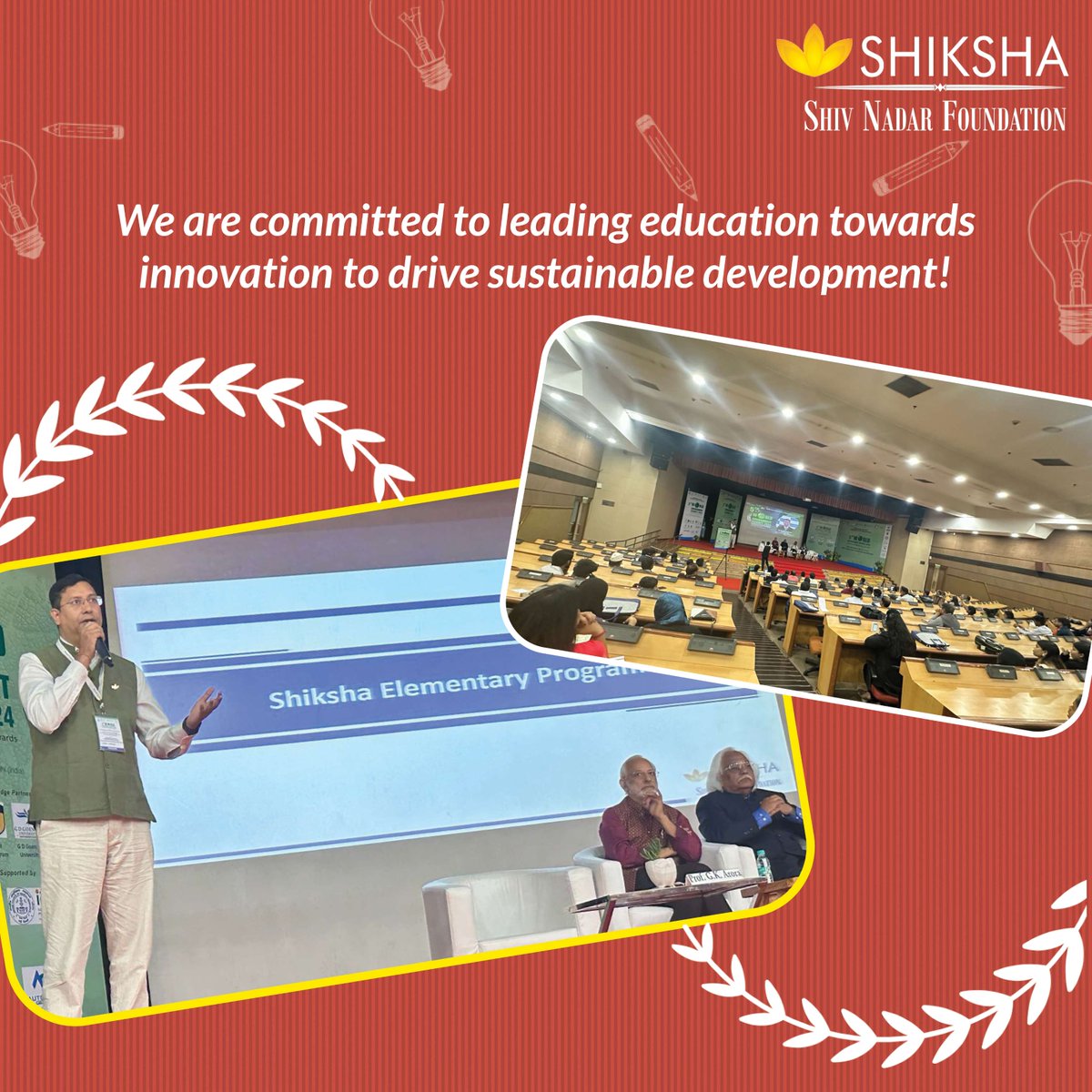 Shiksha Initiative (@shikshainitiat1) on Twitter photo हमें यह बताते हुए गर्व हो रहा है कि शिक्षा इनिशिएटिव को वर्ल्ड एनवायरनमेंट समिट 2024 में एजुकेशन एक्सीलेंस अवार्ड मिला! हम 2,00,000 विद्यार्थियों, 1,640 गांवों और 1,11,000 वयस्क शिक्षार्थियों को सशक्त बना रहे हैं।
<a href="/ShikshaInitiat1/">Shiksha Initiative</a> <a href="/ShivNadarFDN/">ShivNadar Foundation</a>
#SHIKSHAInitiative #SNF #साक्षरता हमें यह बताते हुए गर्व हो रहा है कि शिक्षा इनिशिएटिव को वर्ल्ड एनवायरनमेंट समिट 2024 में एजुकेशन एक्सीलेंस अवार्ड मिला! हम 2,00,000 विद्यार्थियों, 1,640 गांवों और 1,11,000 वयस्क शिक्षार्थियों को सशक्त बना रहे हैं।
<a href="/ShikshaInitiat1/">Shiksha Initiative</a> <a href="/ShivNadarFDN/">ShivNadar Foundation</a>
#SHIKSHAInitiative #SNF #साक्षरता