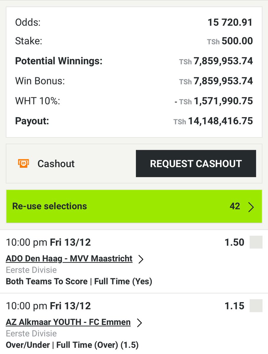 🟩WANANGU WA JERO JERO NIPO HAPA NA NYIE KUELEKEA KUFUNGA MWAKA KIBABE NA MEGA ODDS KABLA YA CHRISTMAS💪

ODDS 15K
ODDS 5K

🟩ZIPO TAYARI NA NANENDELEA KUTOA EDITS ZAKE PALE BETPAWA!

🟩WAHI TUWAHI CHAPA REPOST NIKUTIMBIE DM CHAP UPATE CODE!

👉REPOST 100 NITAAACHIA HAPA NA EDITS