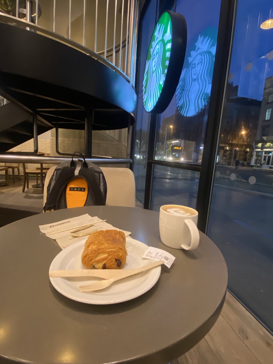 IanNairn's tweet photo. Coffee &amp; a warm pain au chocolat here in the Centre of Dublin looking forward to another great ⁦@MerlynforEDU⁩ / ⁦@C_learning_net⁩ / ⁦@DellingCloud⁩ day helping our education customers move forward with their AI journeys https://t.co/7KzdfDQ3Eo