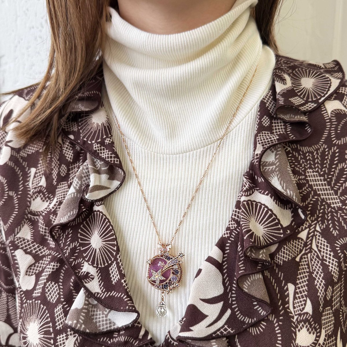 ANNA SUI Twinkle dome スノードーム ネックレス ２０周年 ANNA SUI Twinkle dome スノードーム ネックレス 20周年