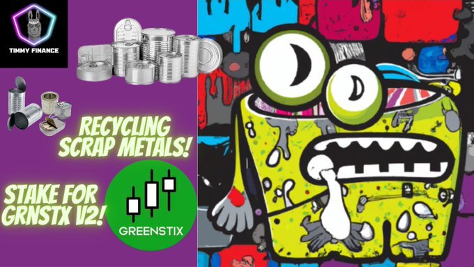 🎉 **GIVEAWAY ALERT!** 🎉  

We’ve teamed up with @GreenStixV2 for an epic collab! 🚀  
TWO lucky winners will each receive 2 Scrapmonster NFTs🦾♻️  
1️⃣ Follow <a href="/ScrapmonsterNFT/">♻️🥫scrapmonster-nft🥫♻️</a> &amp; @GreenStixV2
2️⃣ Like this tweet ❤️  
3️⃣ Retweet this tweet 🔄  
📅 72 hours! 🕒