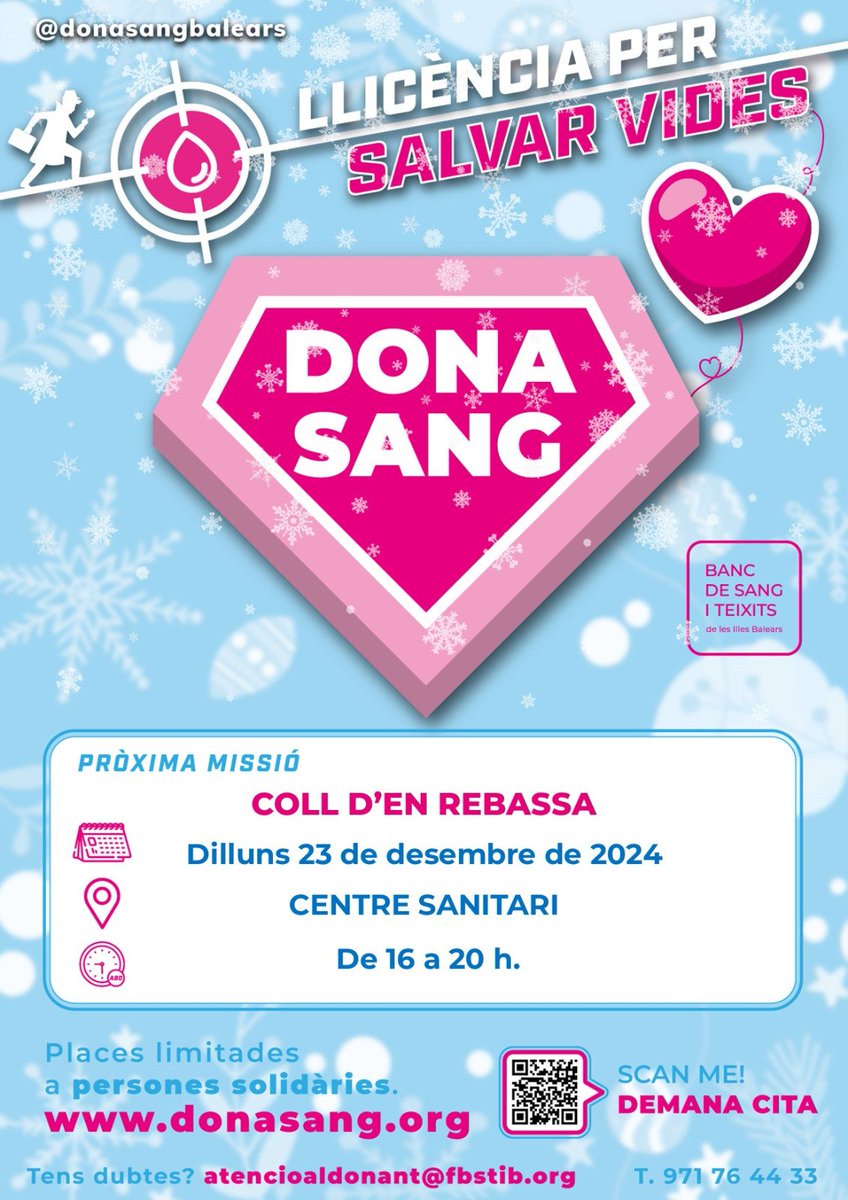 CS Coll y UBS Molinar (@cscollr) on Twitter photo Compartir es vivir!! Acude a donar Sangre. Os esperamos!!@apmallorca <a href="/Coiba1/">COIBA</a> <a href="/ibamfic/">🩺Ibamfic</a> <a href="/infosalut/">Infosalut</a> <a href="/SalutGOIB/">Conselleria de Salut</a> <a href="/SalutGOIB/">Conselleria de Salut</a> Compartir es vivir!! Acude a donar Sangre. Os esperamos!!@apmallorca <a href="/Coiba1/">COIBA</a> <a href="/ibamfic/">🩺Ibamfic</a> <a href="/infosalut/">Infosalut</a> <a href="/SalutGOIB/">Conselleria de Salut</a> <a href="/SalutGOIB/">Conselleria de Salut</a>