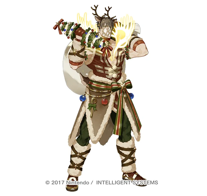『ファイアーエムブレム ヒーローズ』「祝福されし肉体 エイクスルニル」のイラストを担当いたしました𝑴𝒆𝒓𝒓𝒚 𝑪𝒉𝒓𝒊𝒔𝒕𝒎𝒖𝒔𝒄𝒍𝒆#FEヒーローズ 