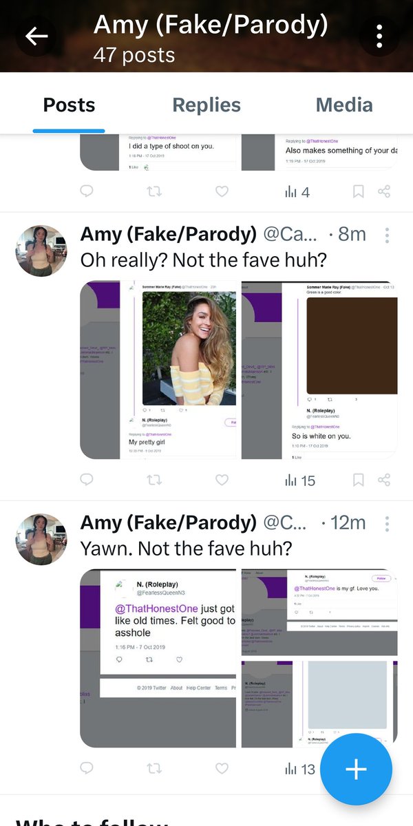 FearlessQueenN5's tweet photo. @KingofBikers156 Here she is admitting it again, and just yesterday she randomly found an old account from 2017 and was posting Nik's tweets from years ago, which is odd https://t.co/3sKGHBDgMk